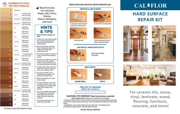 CalFlor Professional Hard Surface Repair Kit FL49115CF - The Home Depot